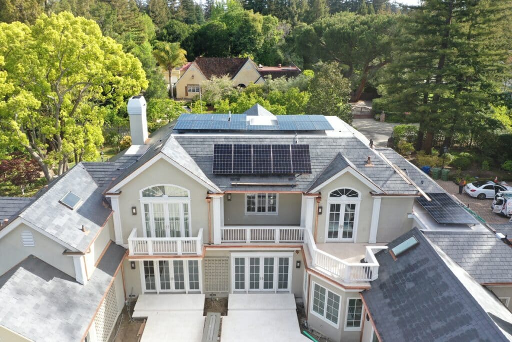 Atherton, CA home solar panel installation