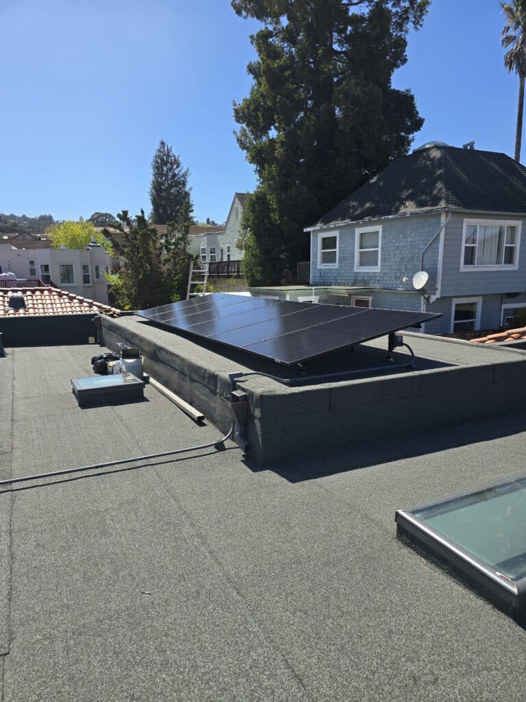 Millbrae, CA roof replacement with solar installation