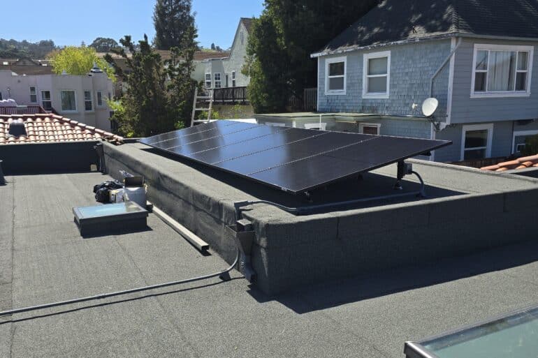 Millbrae, CA roof replacement with solar installation