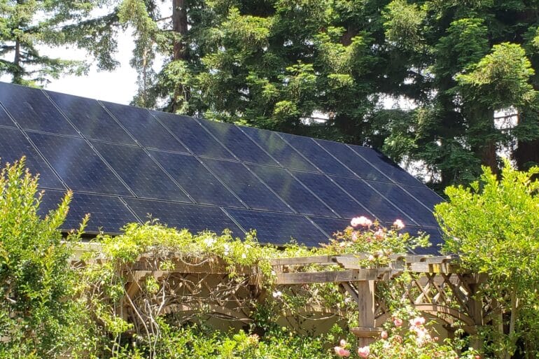 solar panels on bay area home